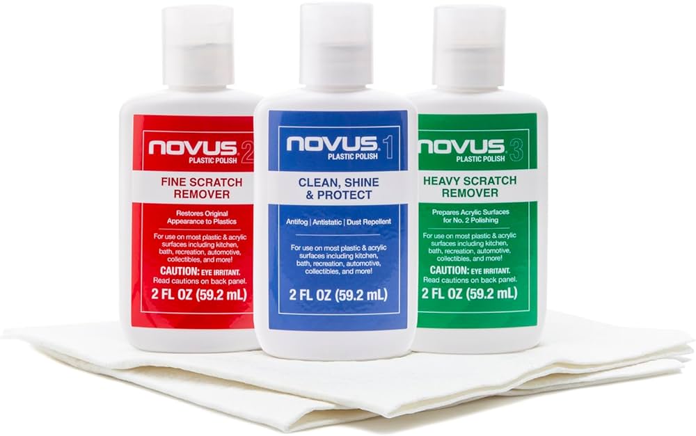 NOVUS #1 Acrylic Cleaner & Polish (3 steps Kit)