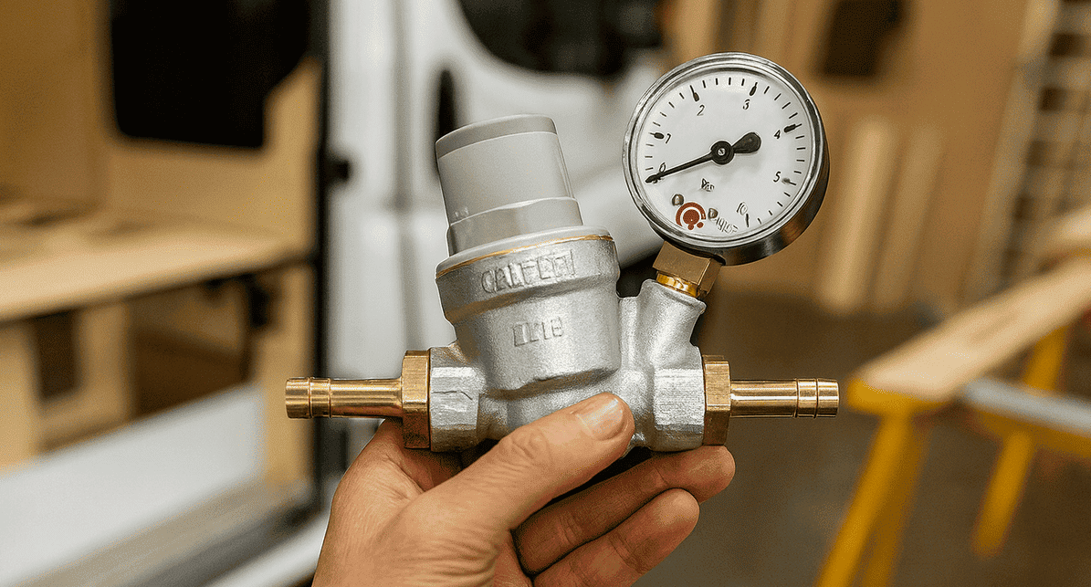 How to properly adjust and install the pressure reducer in your camper – this is how you avoid a dripping safety valve.