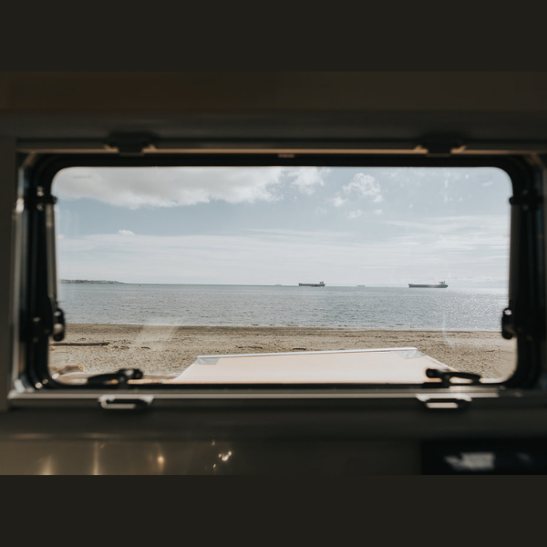 window looking to the sea