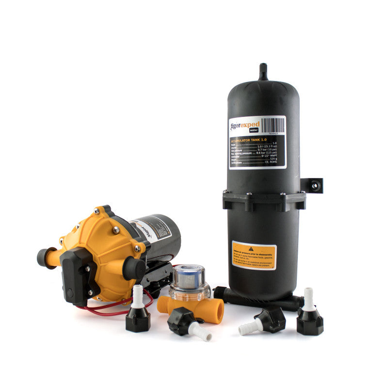 Heavy-Duty 12V Water Pump + Accumulator Tank Bundle