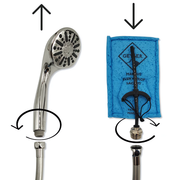 [GEYSER] EcoShower | Replaces Shower Wand | Half Kit