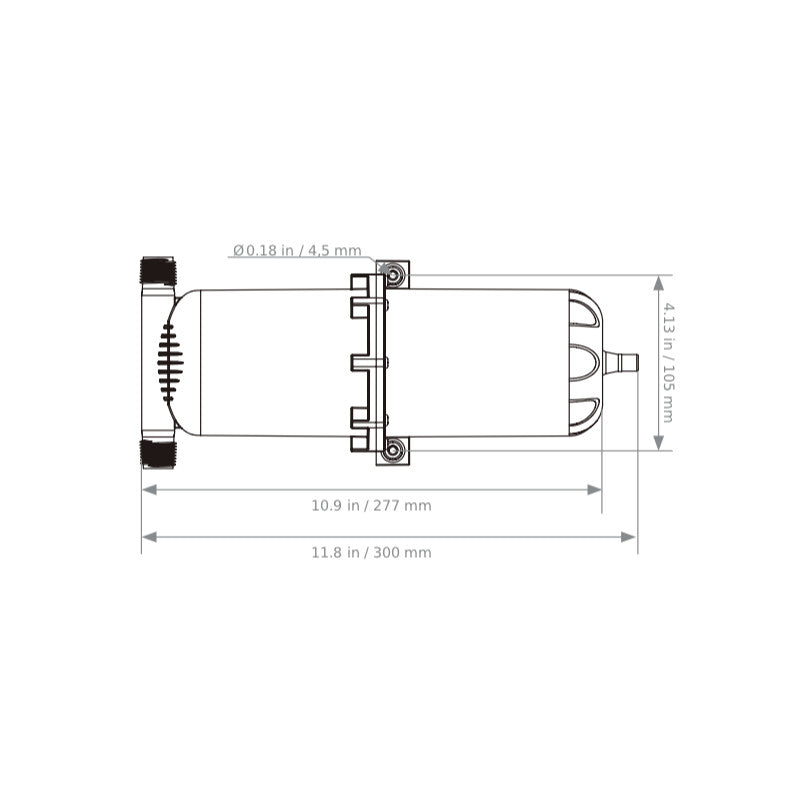 Pressurized accumulator tank 1L