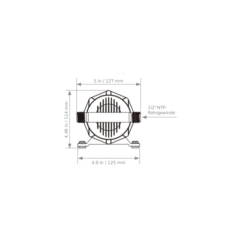 Pressurized accumulator tank 1L