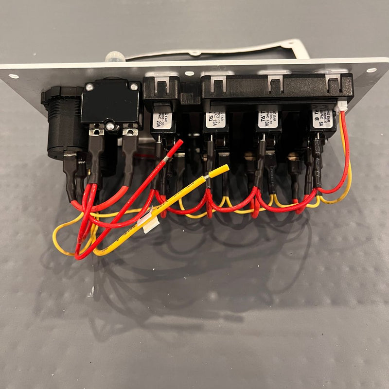 [YIS MARINE] Aluminum Switch Panel 12/24V (4 Gang, 45A)