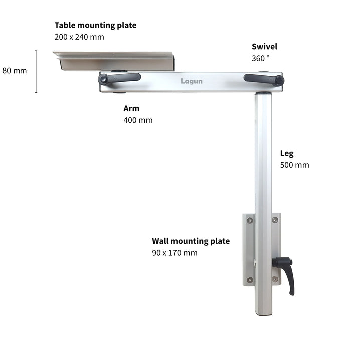 [LAGUN]  Standard table leg system | 500mm [STANDARD]