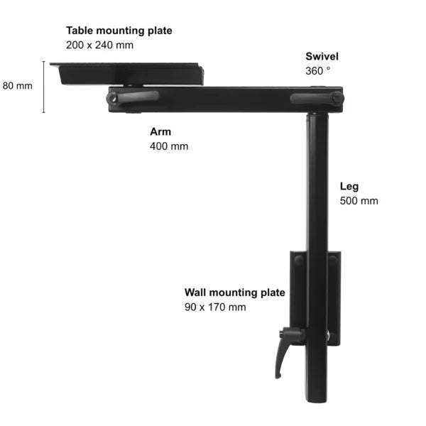 [LAGUN] Standard table leg system | 500mm [BLACK]