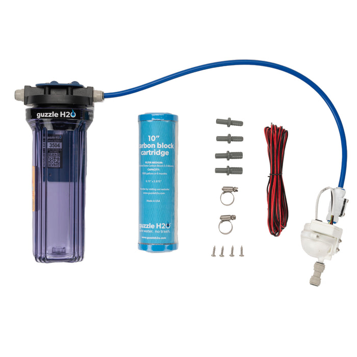 [GUZZLE H2O] STEALTH FLEX Onboard Carbon+LED UV Water Filtration System