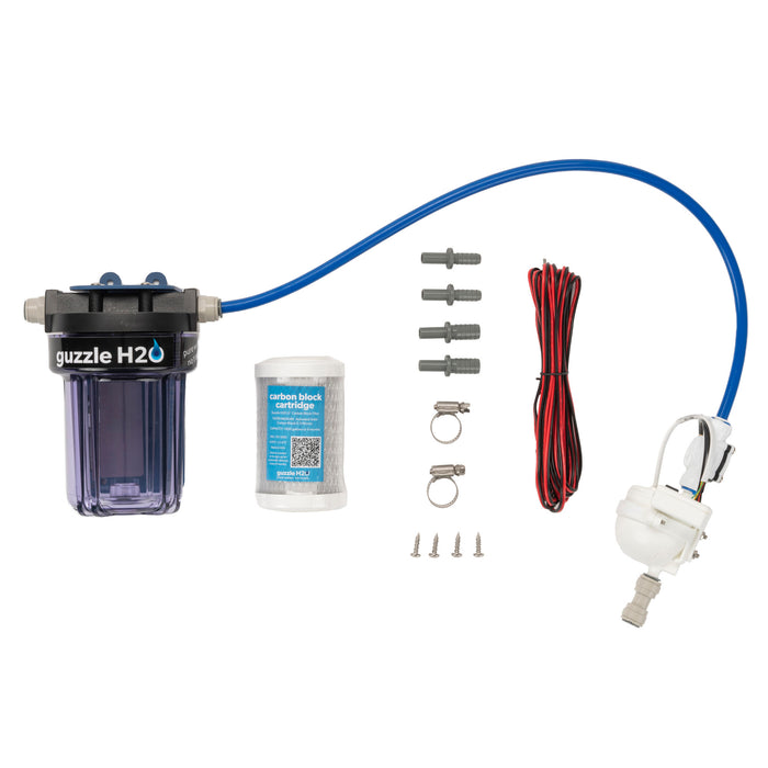 [GUZZLE H2O] STEALTH FLEX Onboard Carbon+LED UV Water Filtration System