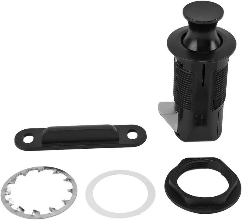 Heavy Duty Push Lock Chrome and Satin Black