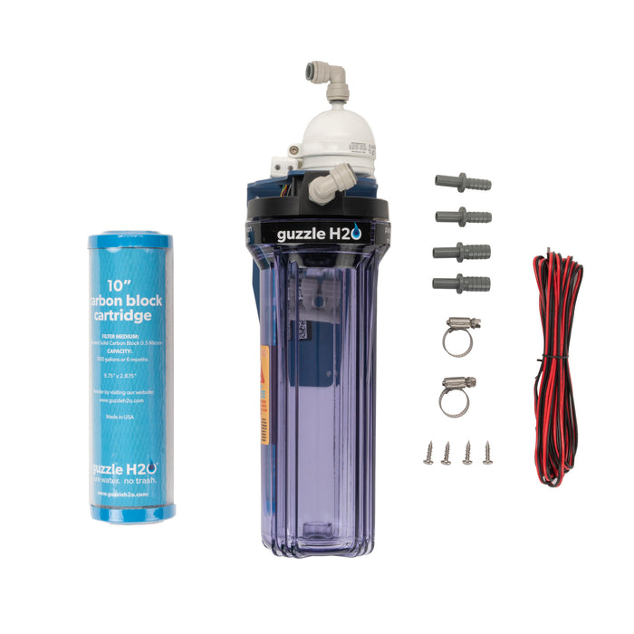 NEW Stealth Carbon & UV- Water Filtration System By Guzzle H2O