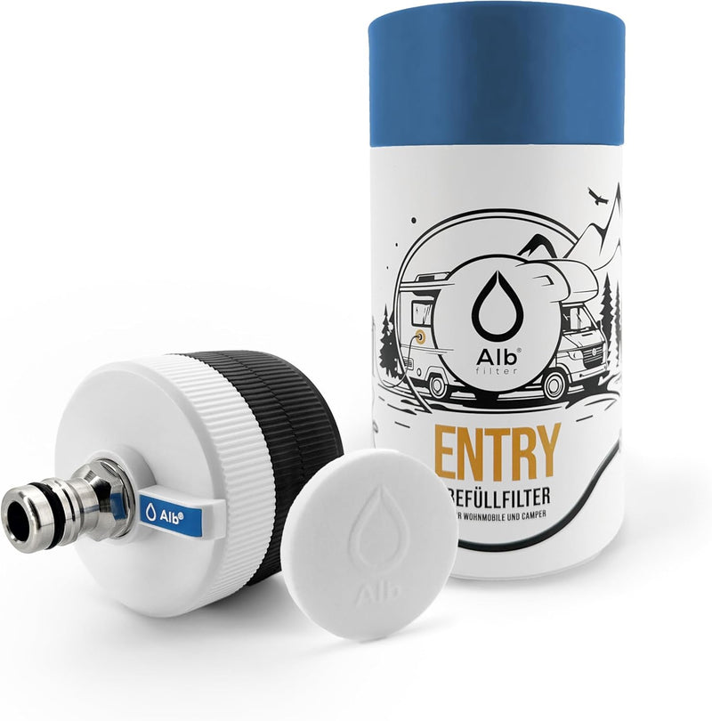 ALB Water Entry Cap – Integrated Dual-Adapter Tank Cap for RVs & Campers