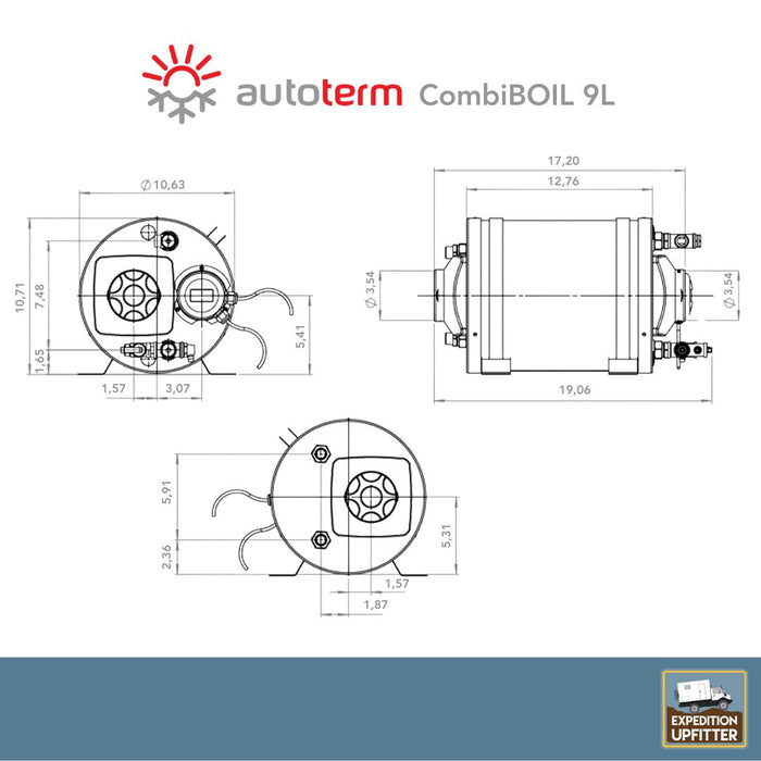 [Autoterm] CombiBOIL Water Heater for RV & Boat [9 or 12L] by Tigerexped