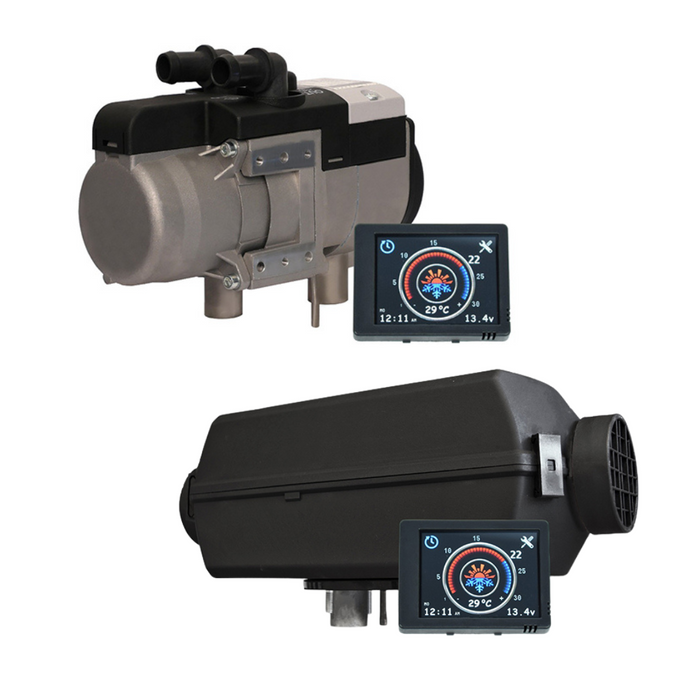 Chauffage diesel planaire/autoterme + chauffage moteur binaire combiné