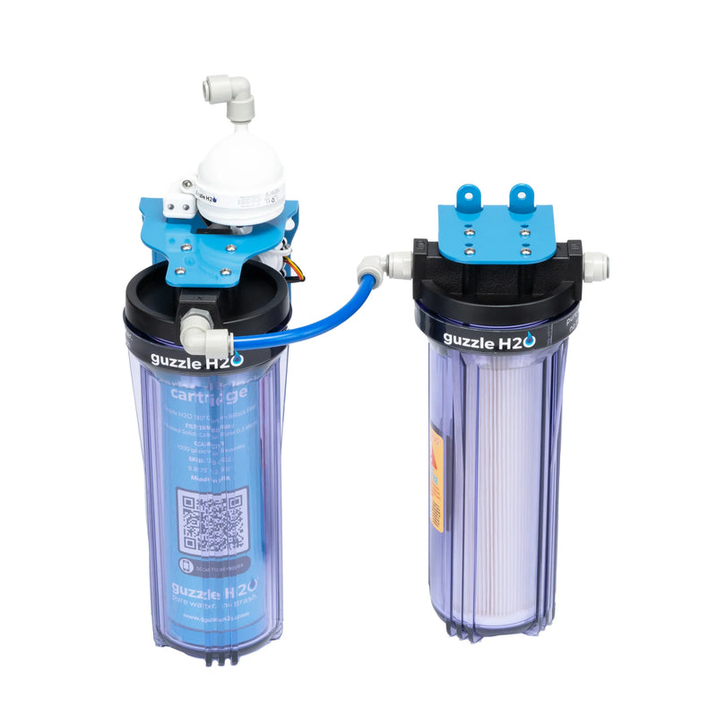 Système de filtration de l’eau STEALTH 2x10 à charbon intégré + LED UV-C