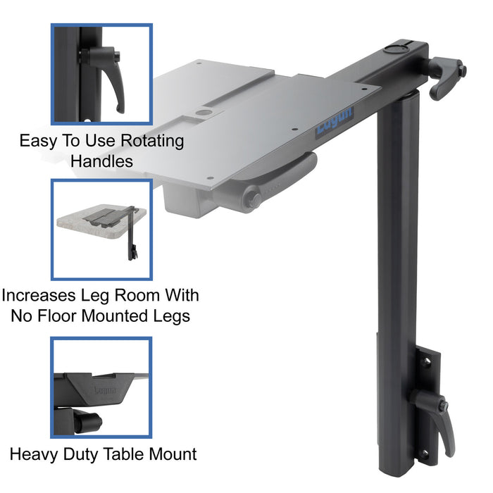 [LAGUN] Standard Leg Table System [BLACK]