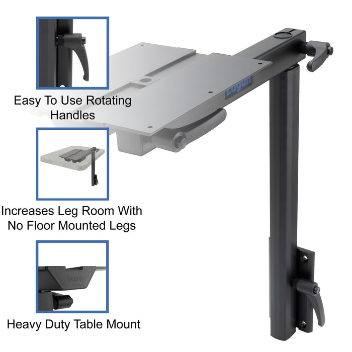 LAGUN - BLACK Standard Leg Table System