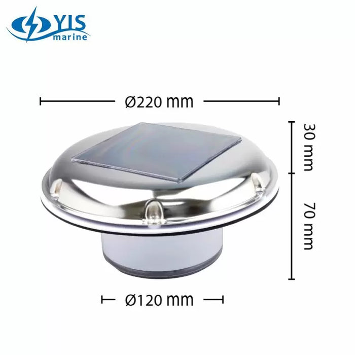 Solar Ventilator for Marine, Caravans, and Motorhomes