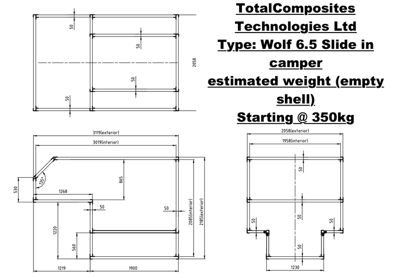 TOTAL COMPOSITES | WOLF 6,5' [Coque de benne à insérer]