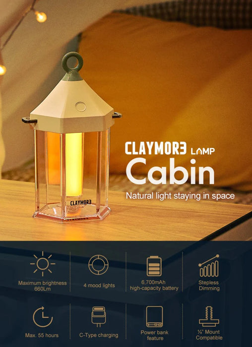 [CLAYMORE - CABIN] Rechargeable Lantern