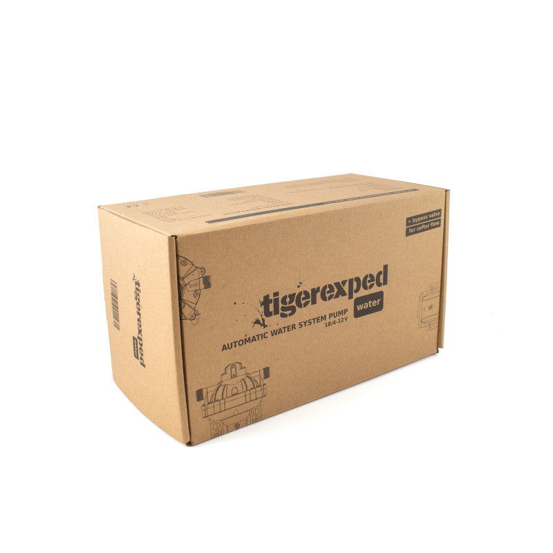 [Tigerexped] Pompe à eau sous pression avec bypass 18 l/min, 4 bar pour systèmes 12V