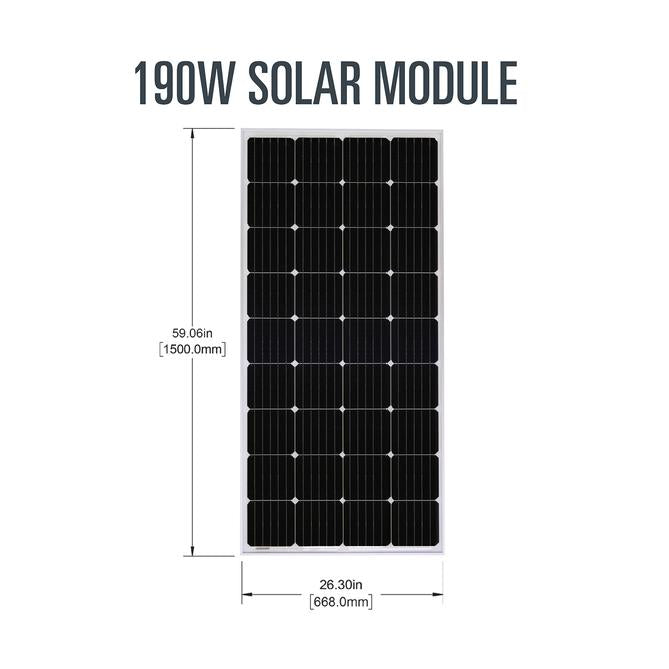 Kit Solaire de Démarrage Overlander 190w