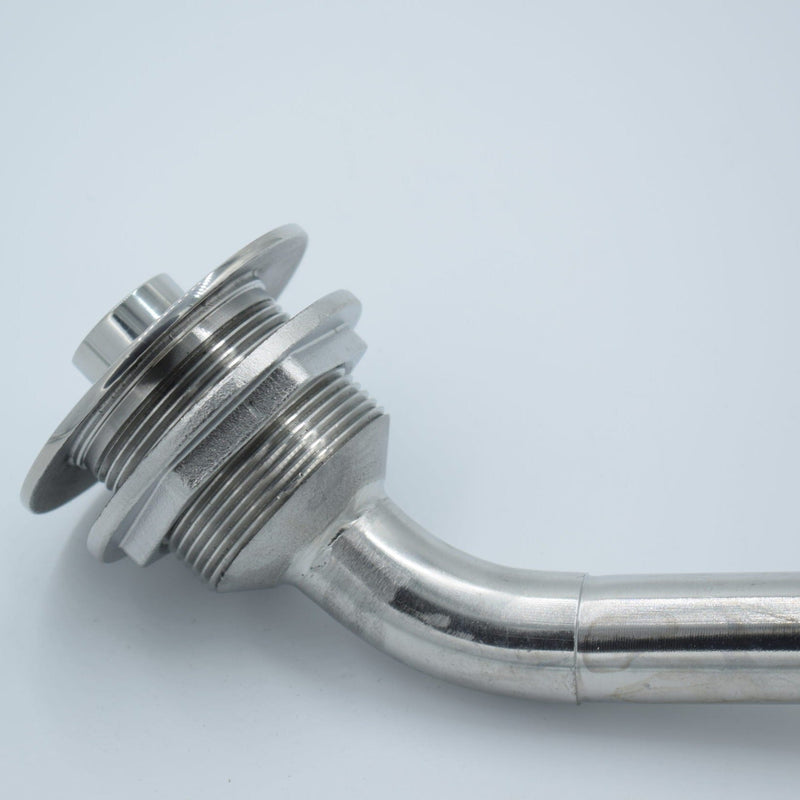 Exhaust thru-hull, 24 mm, 45 deg. elbow