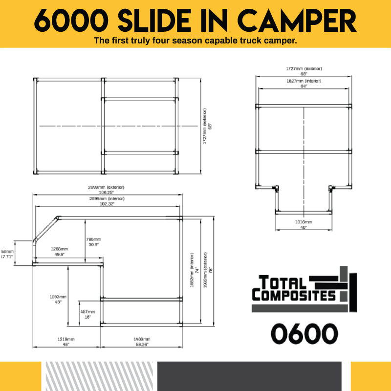 TOTAL COMPOSITES | LYNX 5' [Camping-car à glisser]