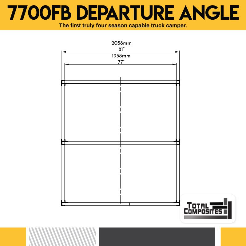 TOTAL COMPOSITES | WOLVERINE 6,5' [Camping-car à plateforme avec angle de garde au sol]