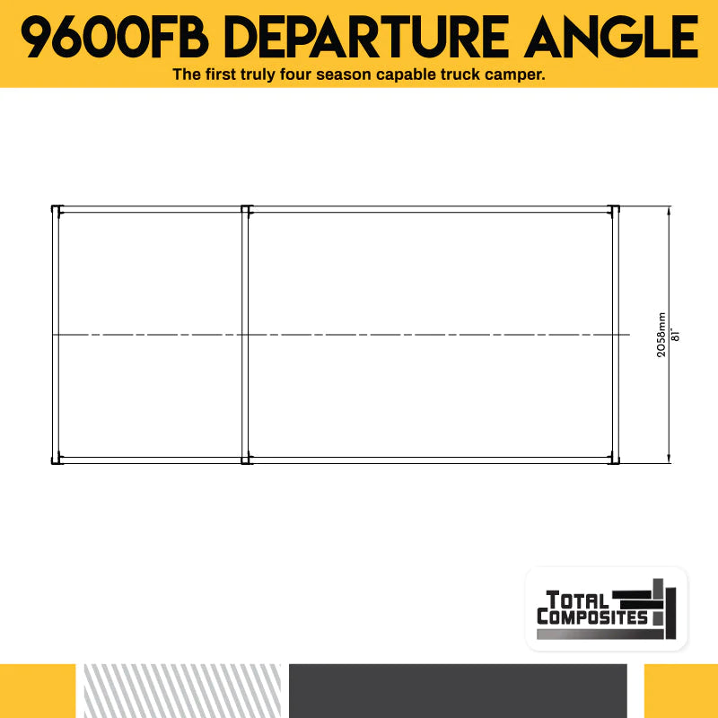 TOTAL COMPOSITES | WOLVERINE 8' [Camping-car plateau avec angle de garde au sol]