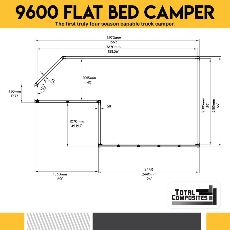 TOTAL COMPOSITES | BOBCAT 8' [Camping-car à plateau]