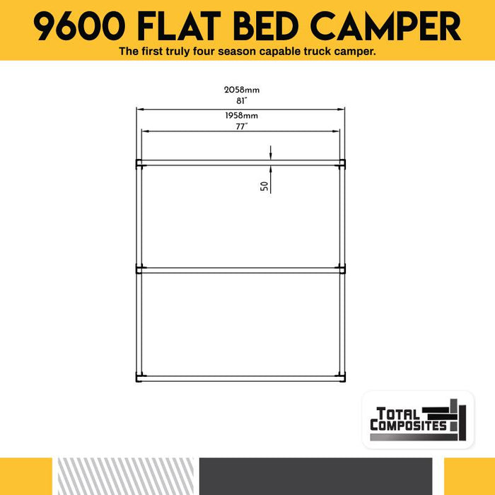 [TOTAL COMPOSITES] BOBCAT 8' [Flatbed Camper]