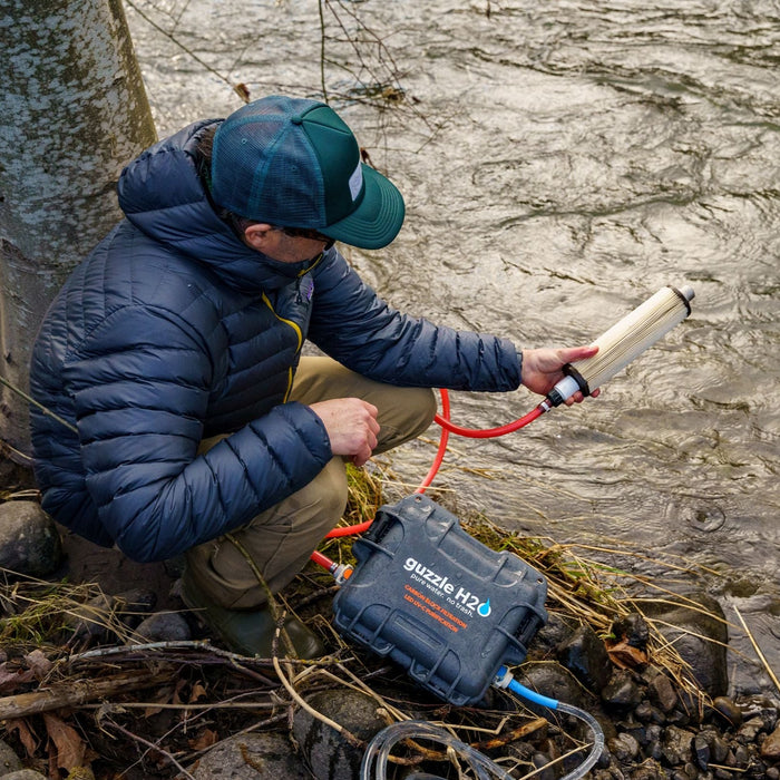 Stream- Portable UV and Carbon Block Water Purification System by Guzzle H2O
