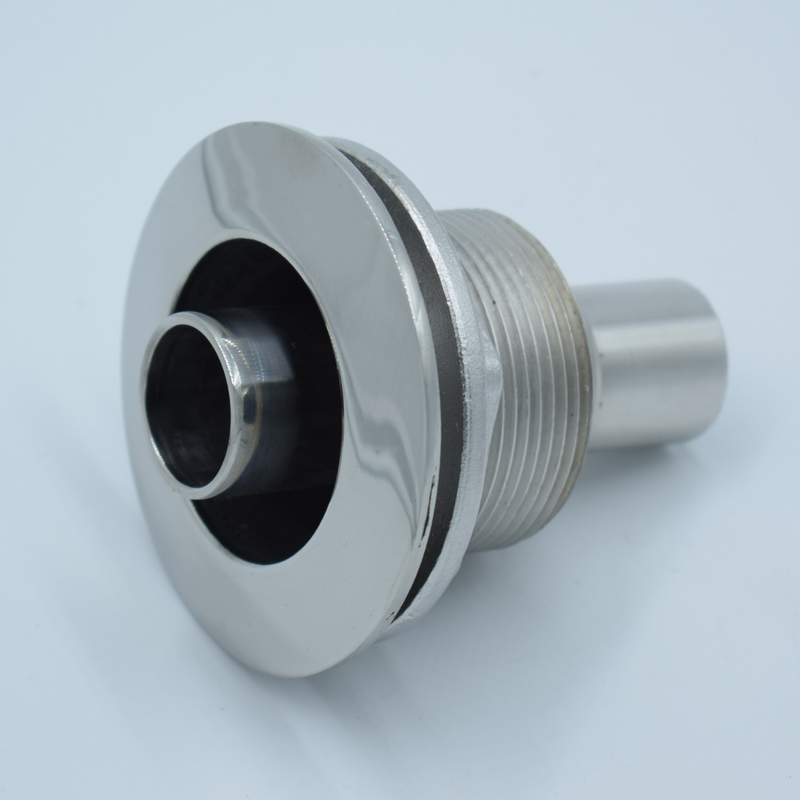 Exhaust thru-hull, 24 mm, straight, jam nut