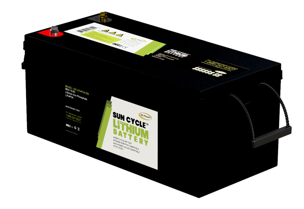LIFEPO4-250 LITHIUM BATTERY- by Go Power