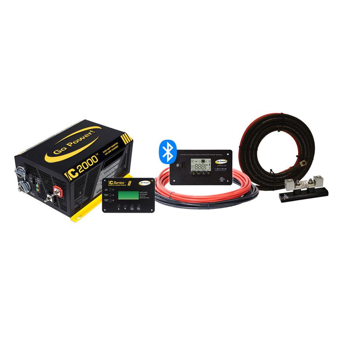 Go Power GP-PWM-30 30A PWM Solar Charge Controller - 12V/24V Battery Regulator