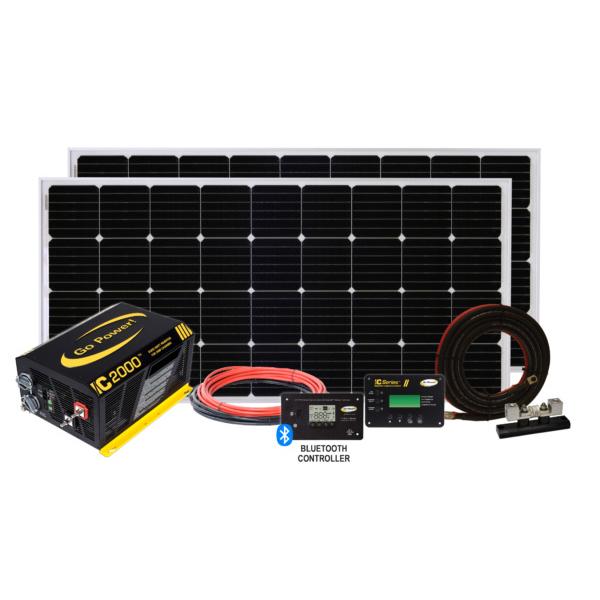 [GO POWER!] Système de charge Solar Elite (onduleur PSW 400 watts + 2000w) 