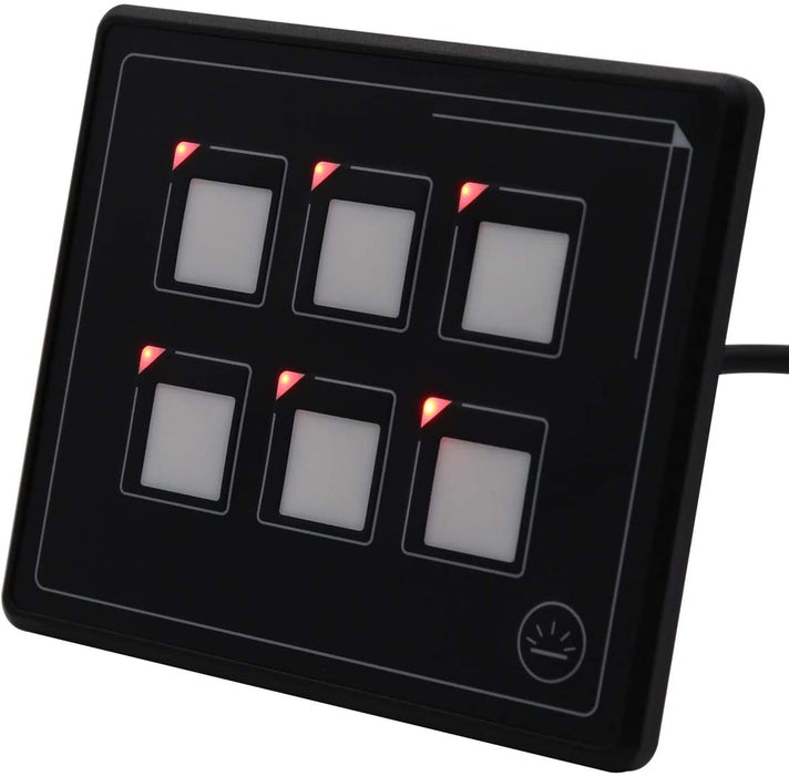 12V Touch Control Panel 6 Buttons / 35A / Wired