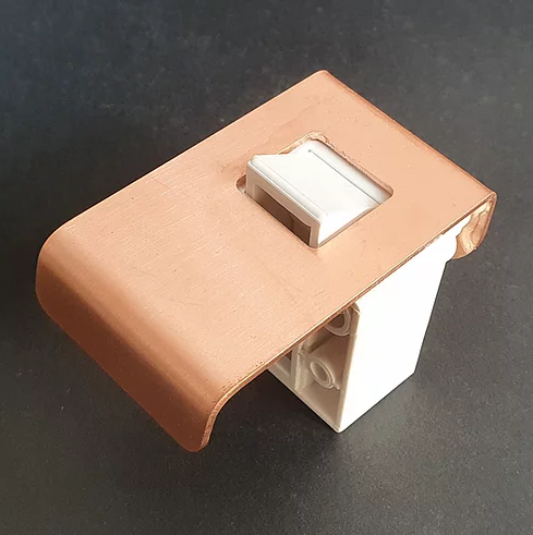 Luxury Metallic Finger Pull Drawer Latch 100mm
