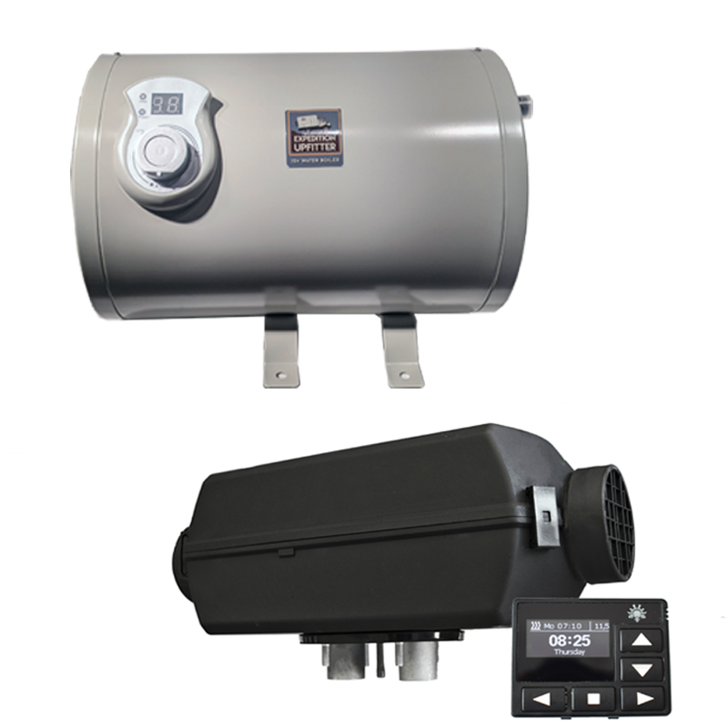 COMBO : EX-UP 12V Water Boiler & Planar/Autoterm Diesel Heater