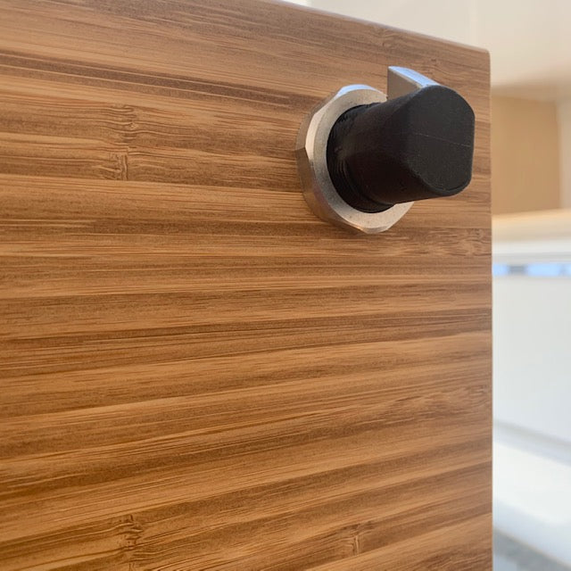 Heavy Duty Push Lock Chrome and Satin Black