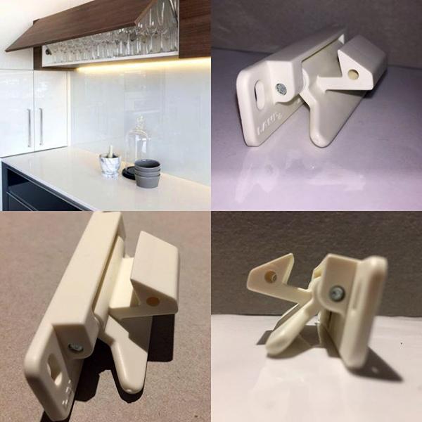 [EX-UP] Overhead Locking Cabinet Latch - Stealth Catch