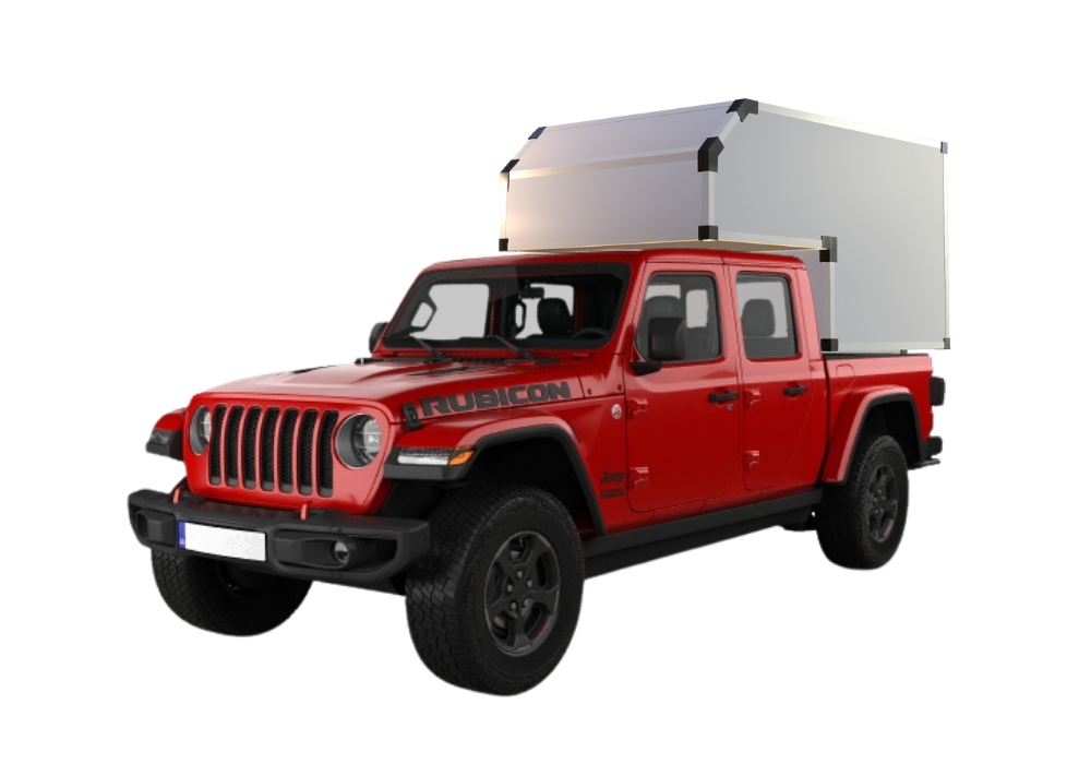 Total Composites - Lynx 5' Slide in Truck Camper Shell (Toyota Tacoma / Jeep Gladiator)